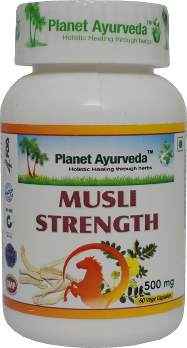 Planet Ayurveda Musli Strength Capsules