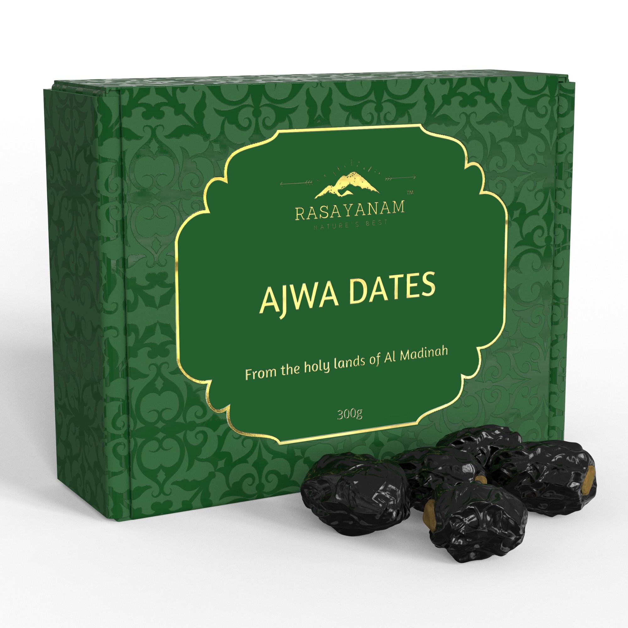 Rasayanam Al Madina Ajwa Dates khajoor (300 gms)