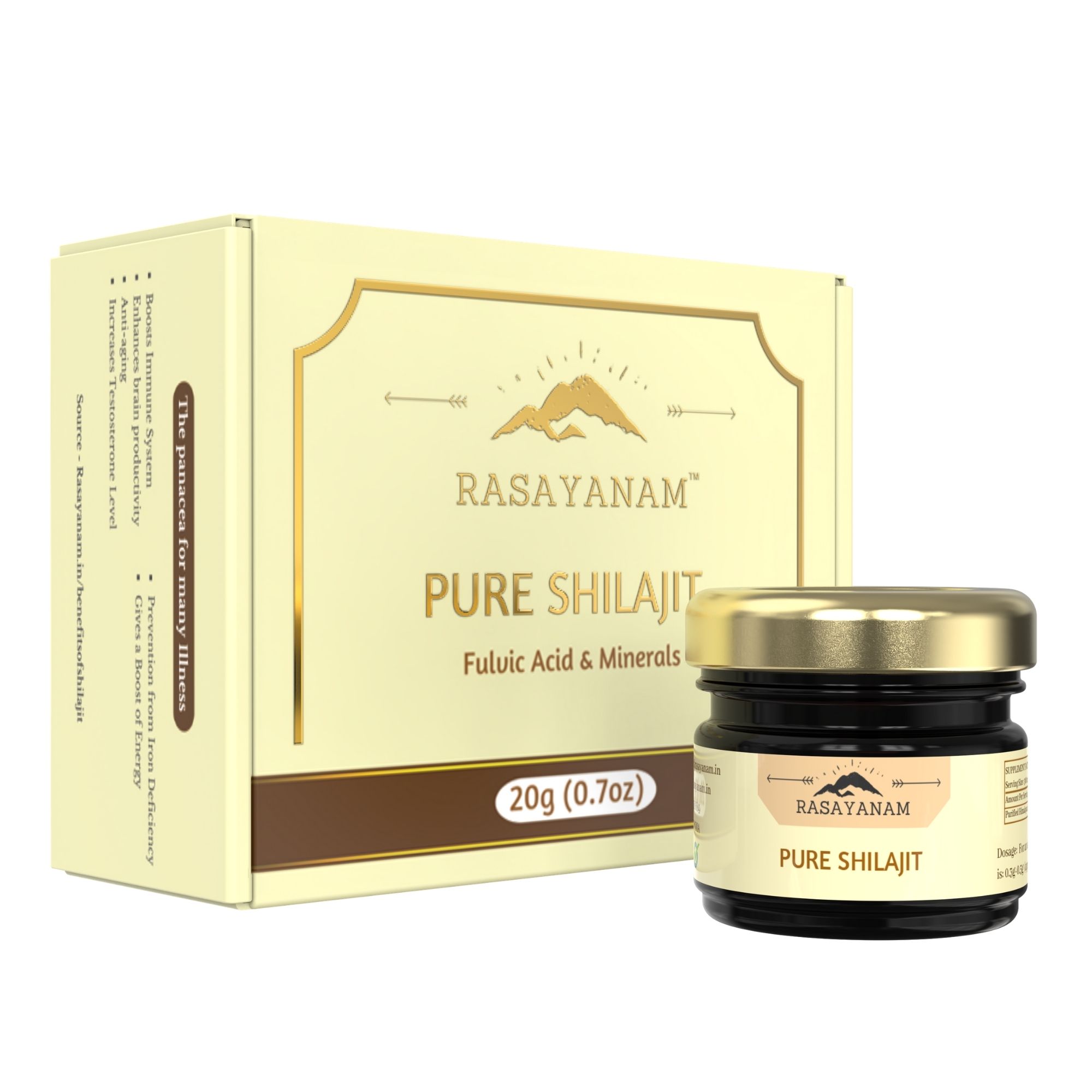 Rasayanam Pure Himalayan Shilajit / Shilajeet Resin 