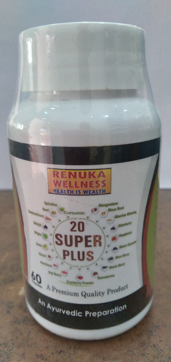Buy Renuka Wellness 20 SUPER PLUS CAPSULES- 800 mg at Best Price Online