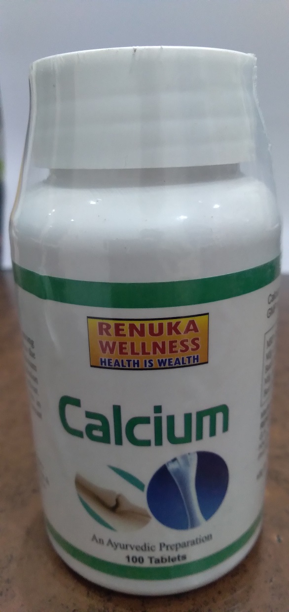 Renuka Wellness CALCIUM TABLETS-500 mg- AYURVEDIC