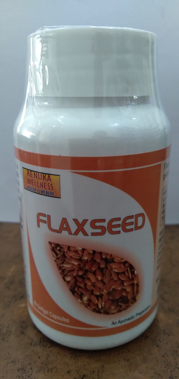 Renuka Wellness FLAX SEED OIL CAPSULES - 500 mg