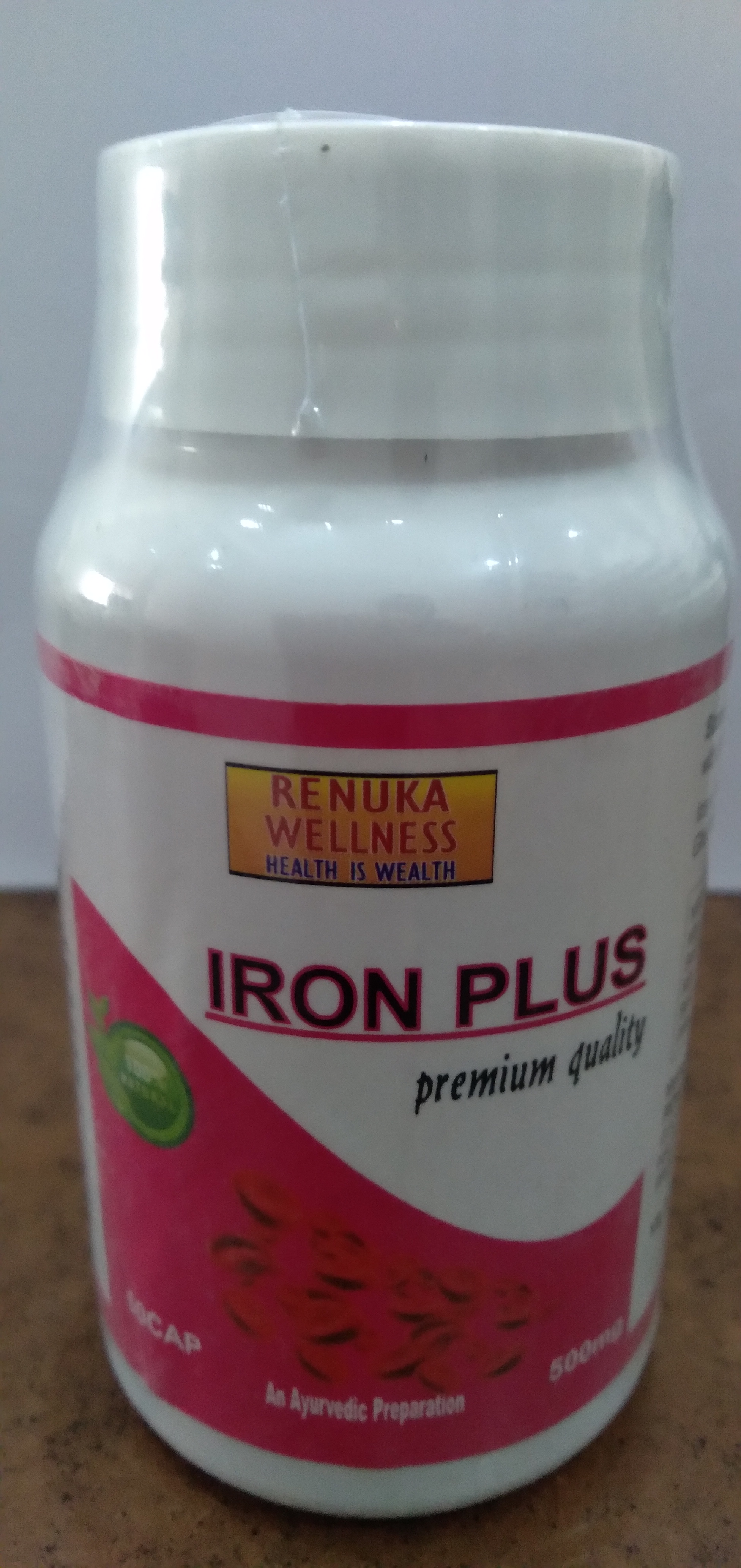 Renuka Wellness IRON PLUS CAPSULES-500 mg- AYURVEDIC