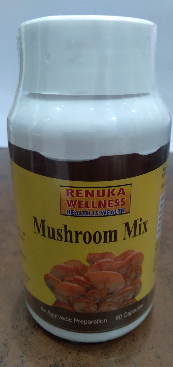 Renuka Wellness MUSHROOM MIX CAPSULES- 800 mg