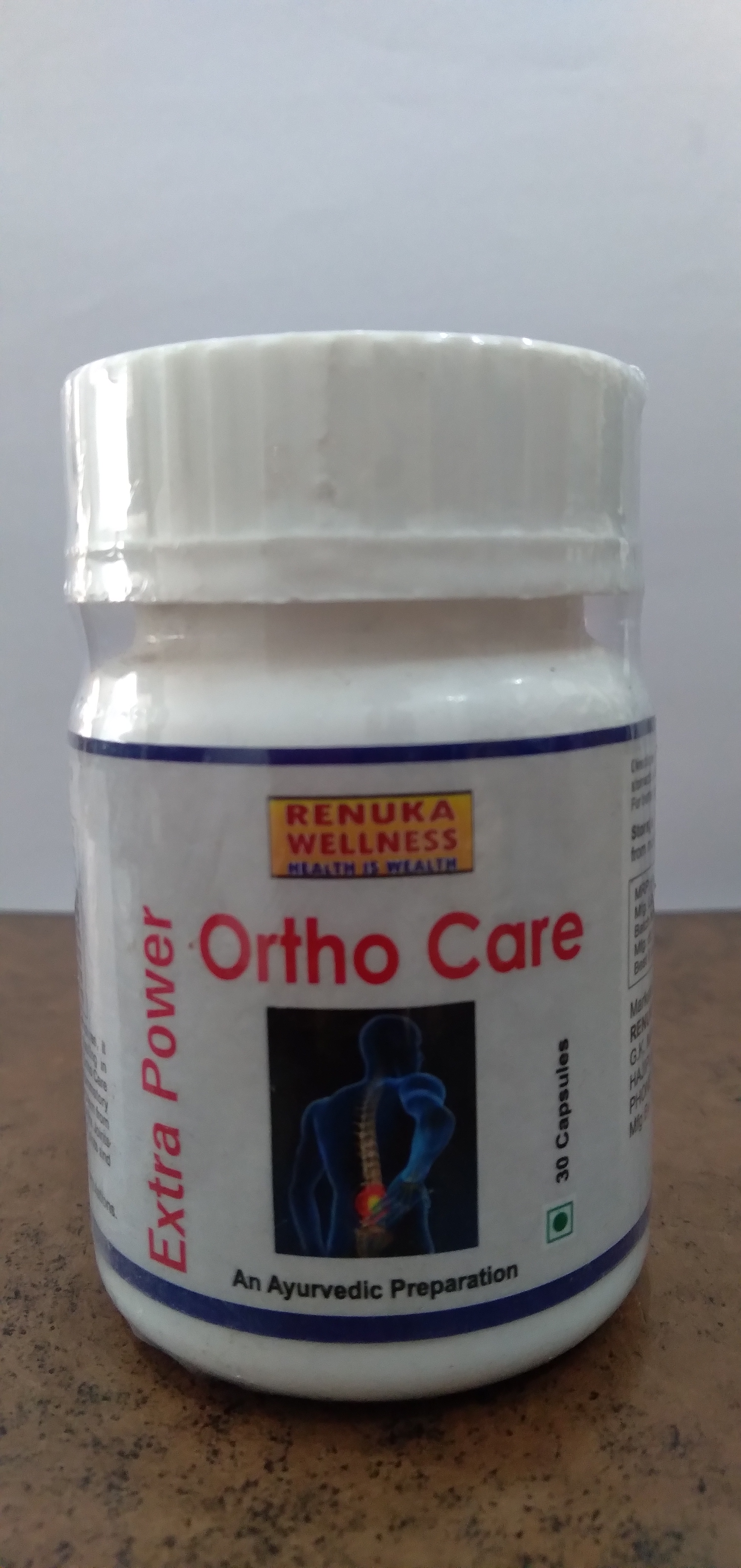 Renuka Wellness ORTHOCARE- Extra Power CAPSULES- 800 mg