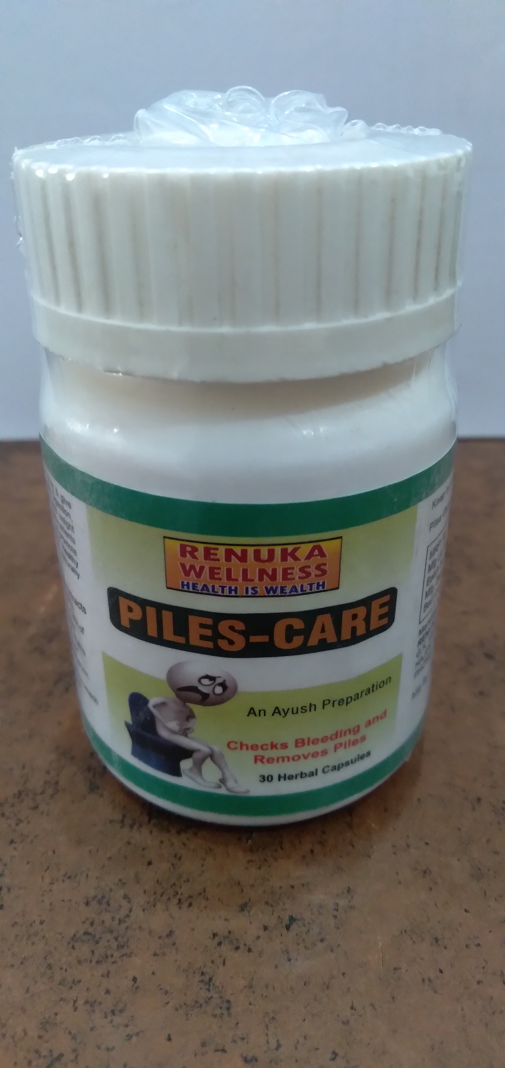 Renuka Wellness PILES CARE CAPSULES-800 mg- AYUSH FORMULA