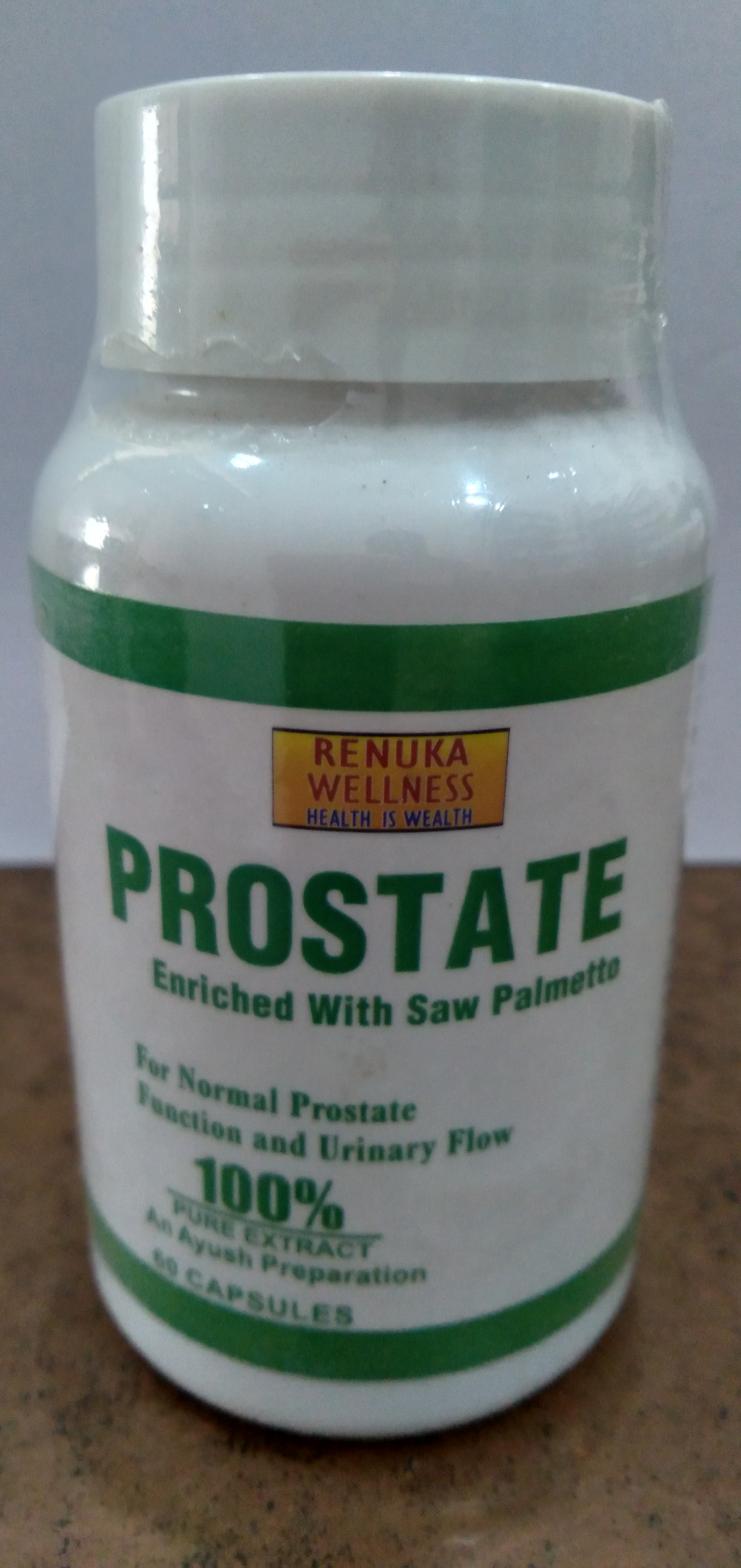 Renuka Wellness PROSTATE CAPSULES- AYUSH FORMULA- 800 mg