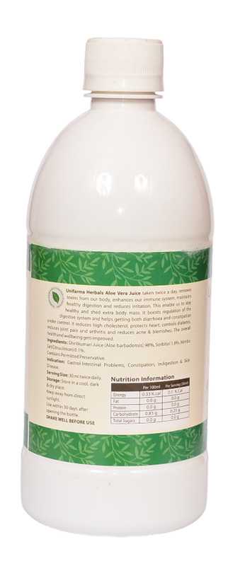 Buy Unifarma Herbals Aloevera Juice at Best Price Online