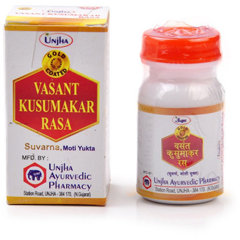 Unjha Vasant Kusumakar Rasa Swarn Moti Yukt