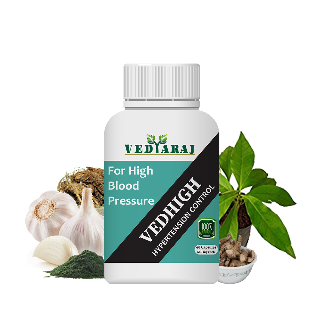 Vedhigh Ayurvedic Capsules for High Blood Pressure Control