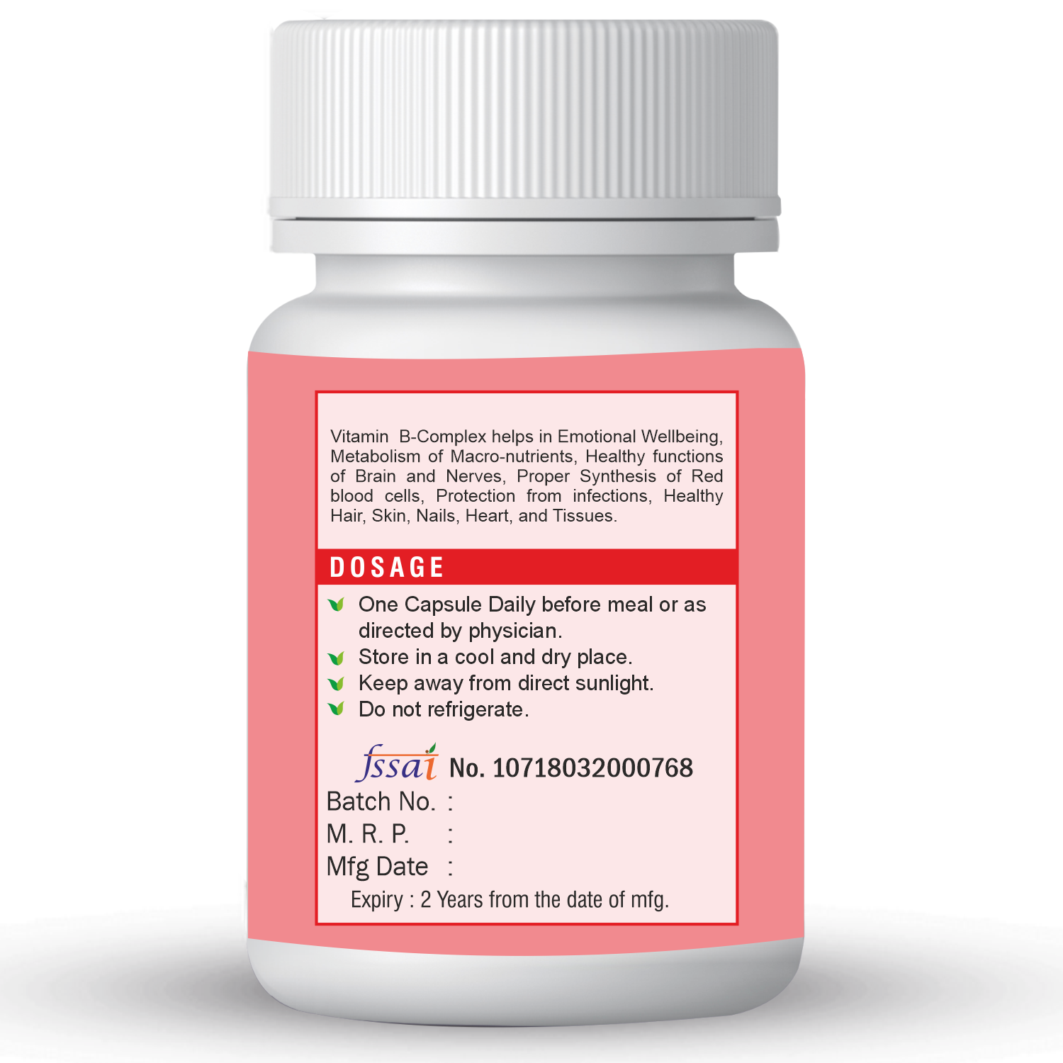 Xovak Ayurvedic B-Complex Capsules