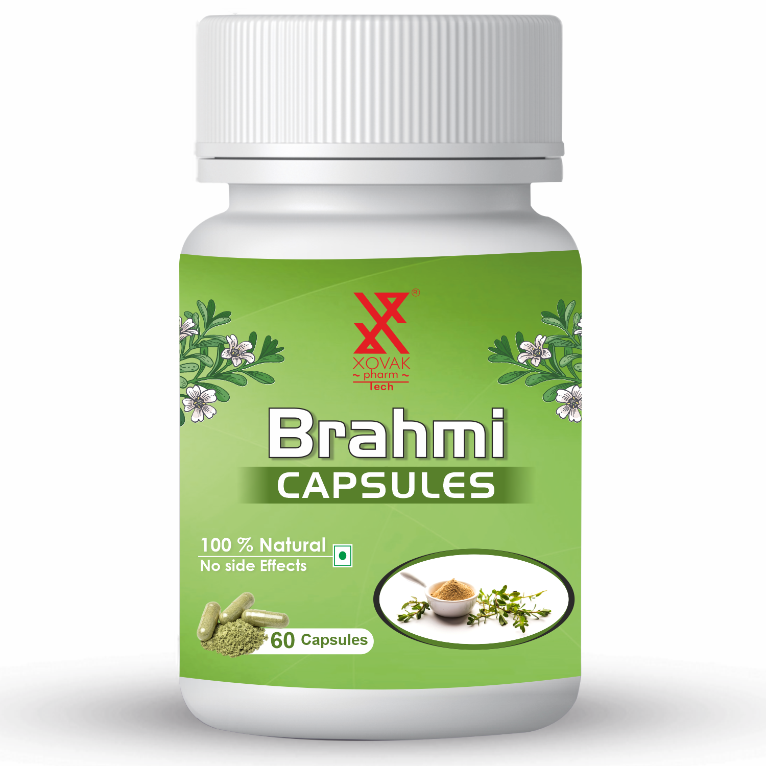 Xovak Organic Brahmi Capsules (60caps)