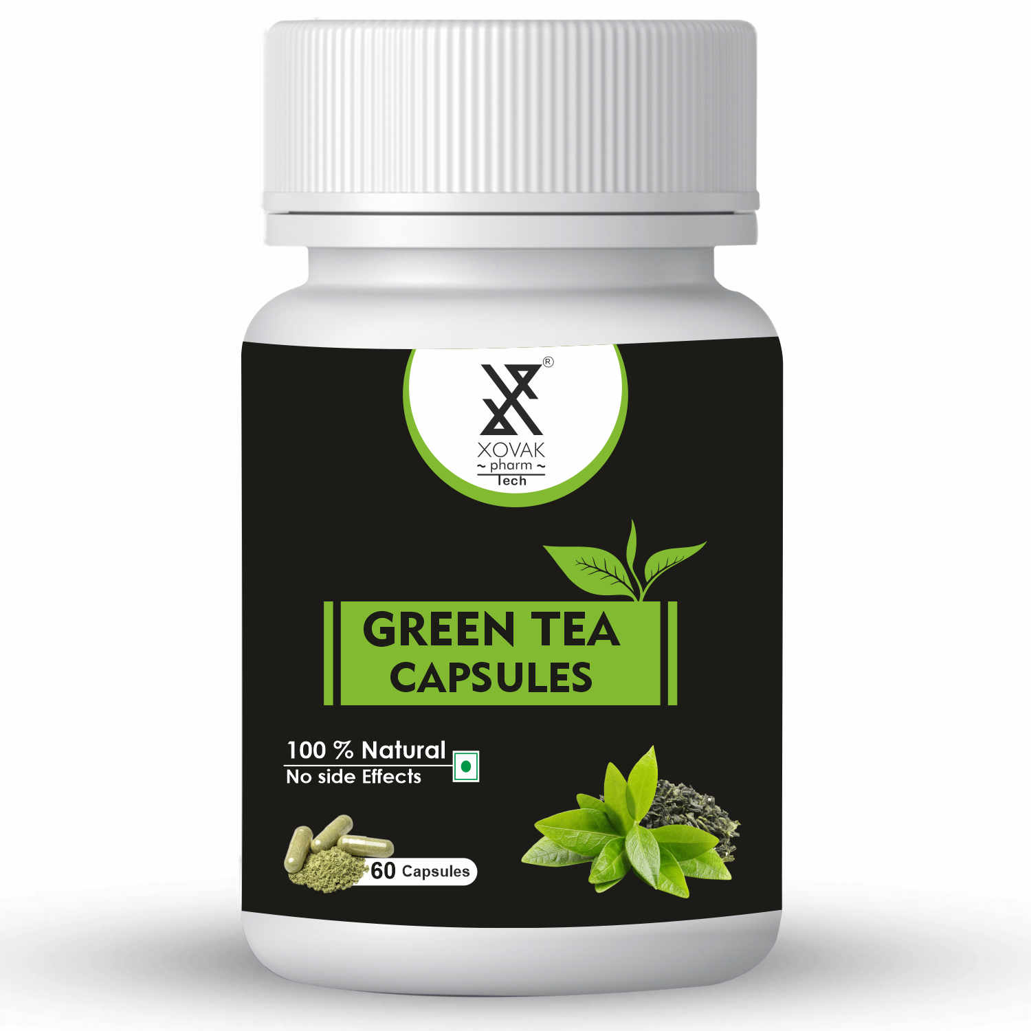 Xovak Organic Green Tea Capsules (60caps)