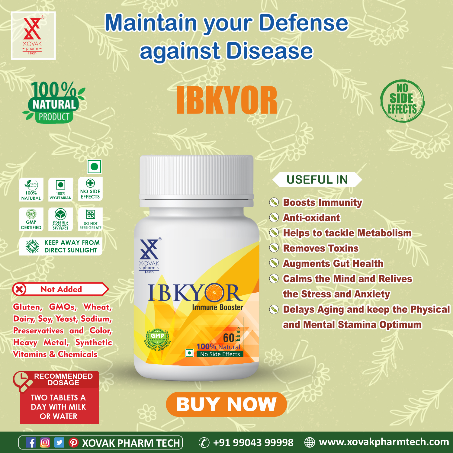 Buy Xovak Ayurvedic Ibkyor Tablet (60 Tablet) at Best Price Online