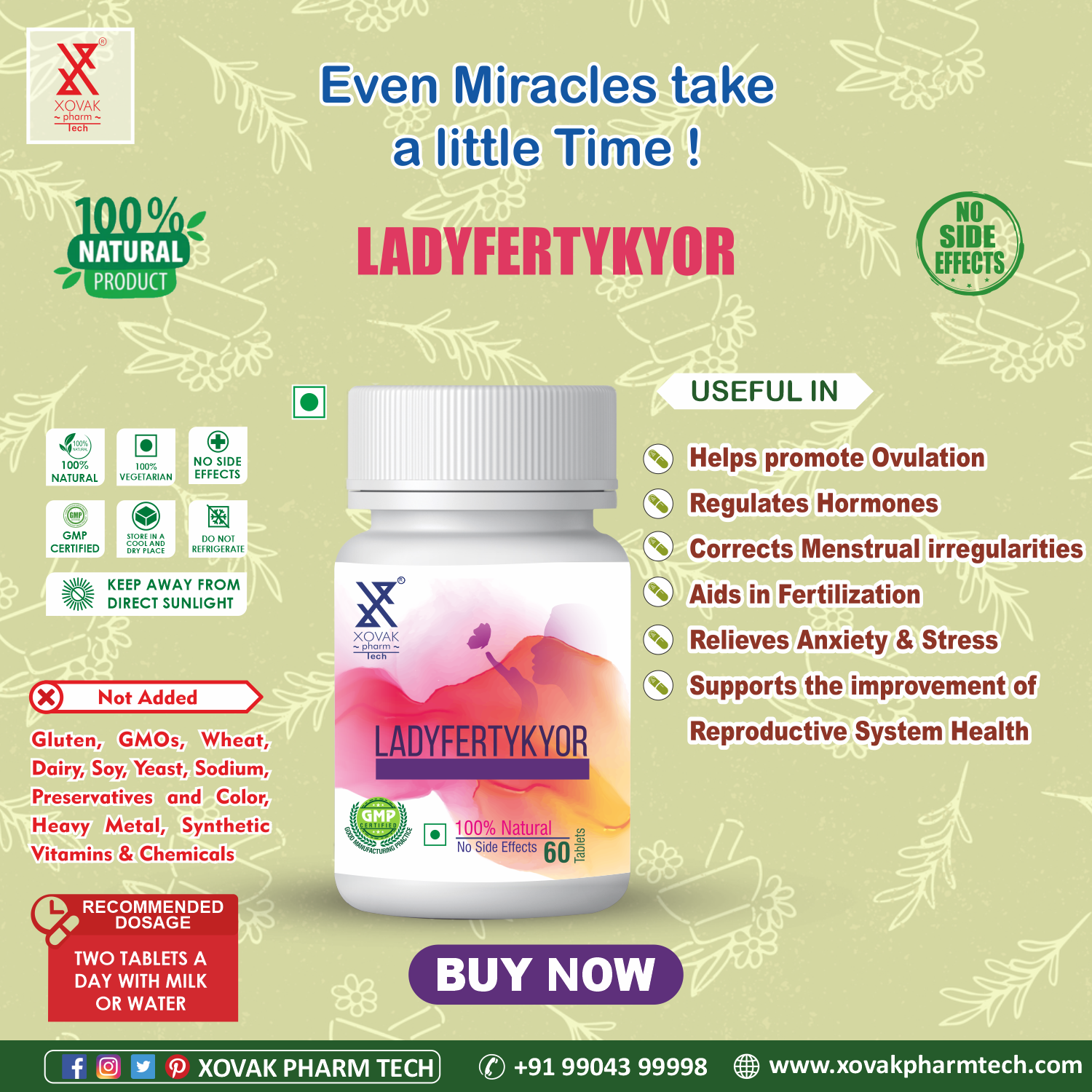 Xovak Ayurvedic Ladyfertykyor for Female