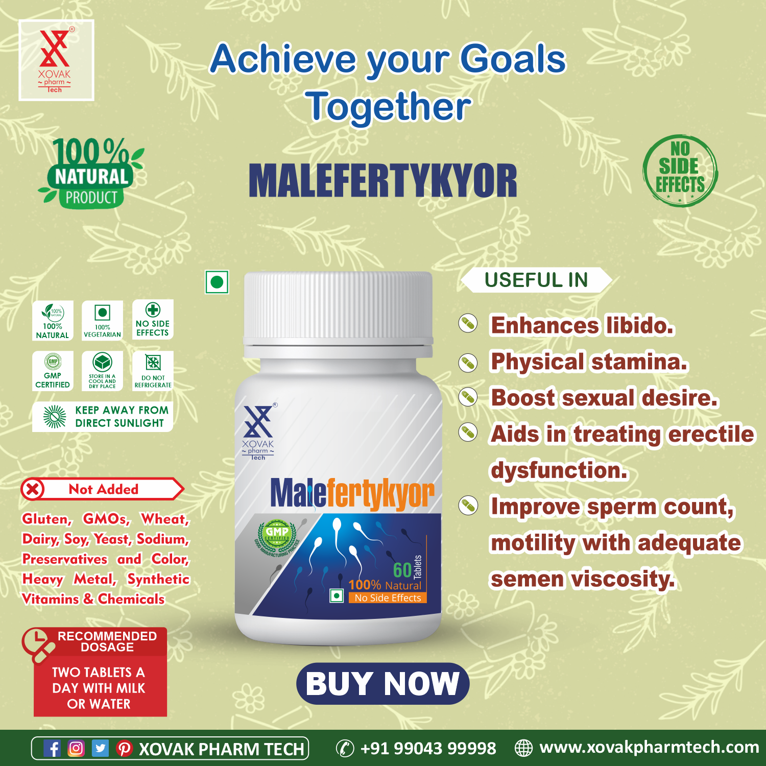 Buy Xovak Ayurvedic Malefertykyor for Men at Best Price Online