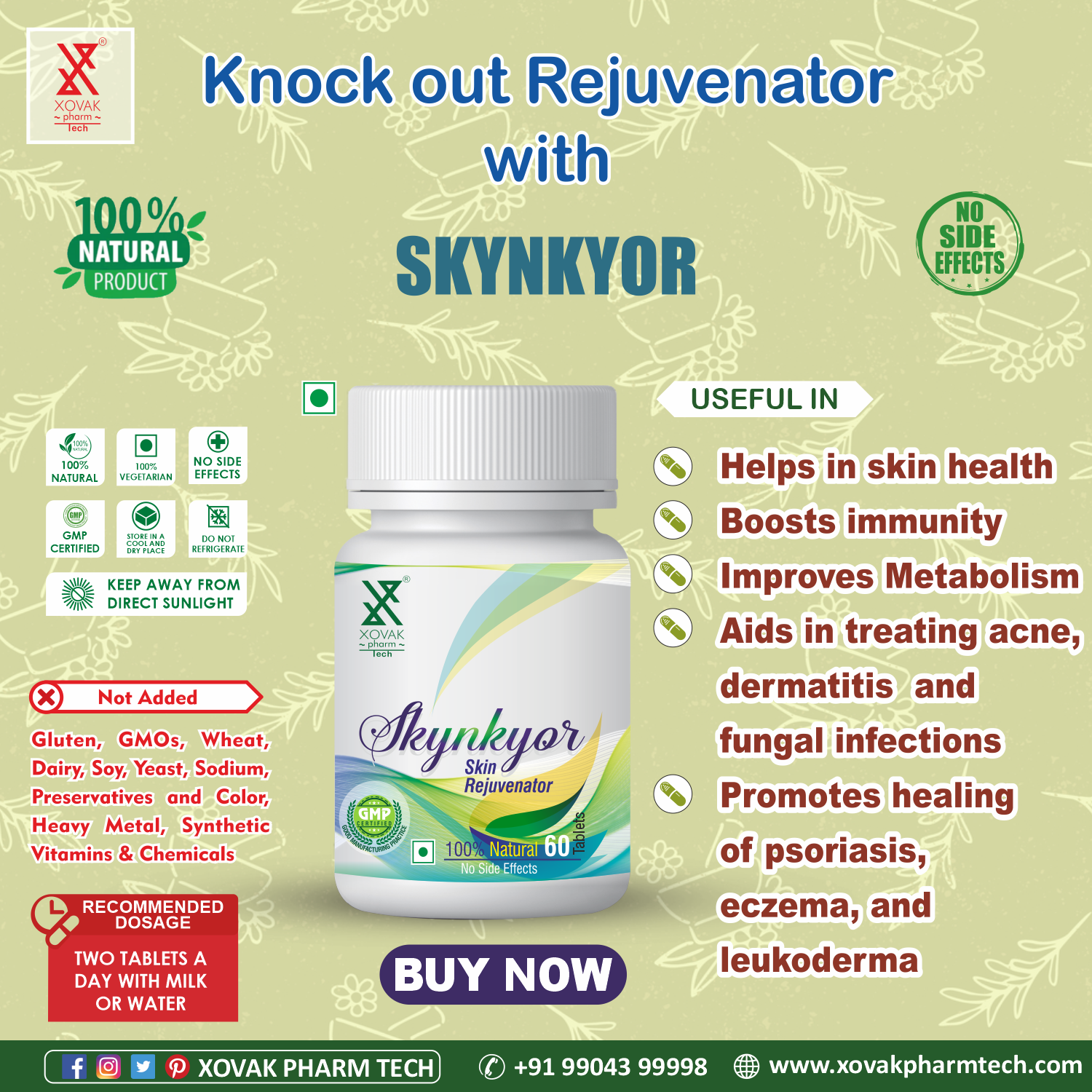 Buy Xovak Ayurvedic Skynkyor (60 Tablet) at Best Price Online