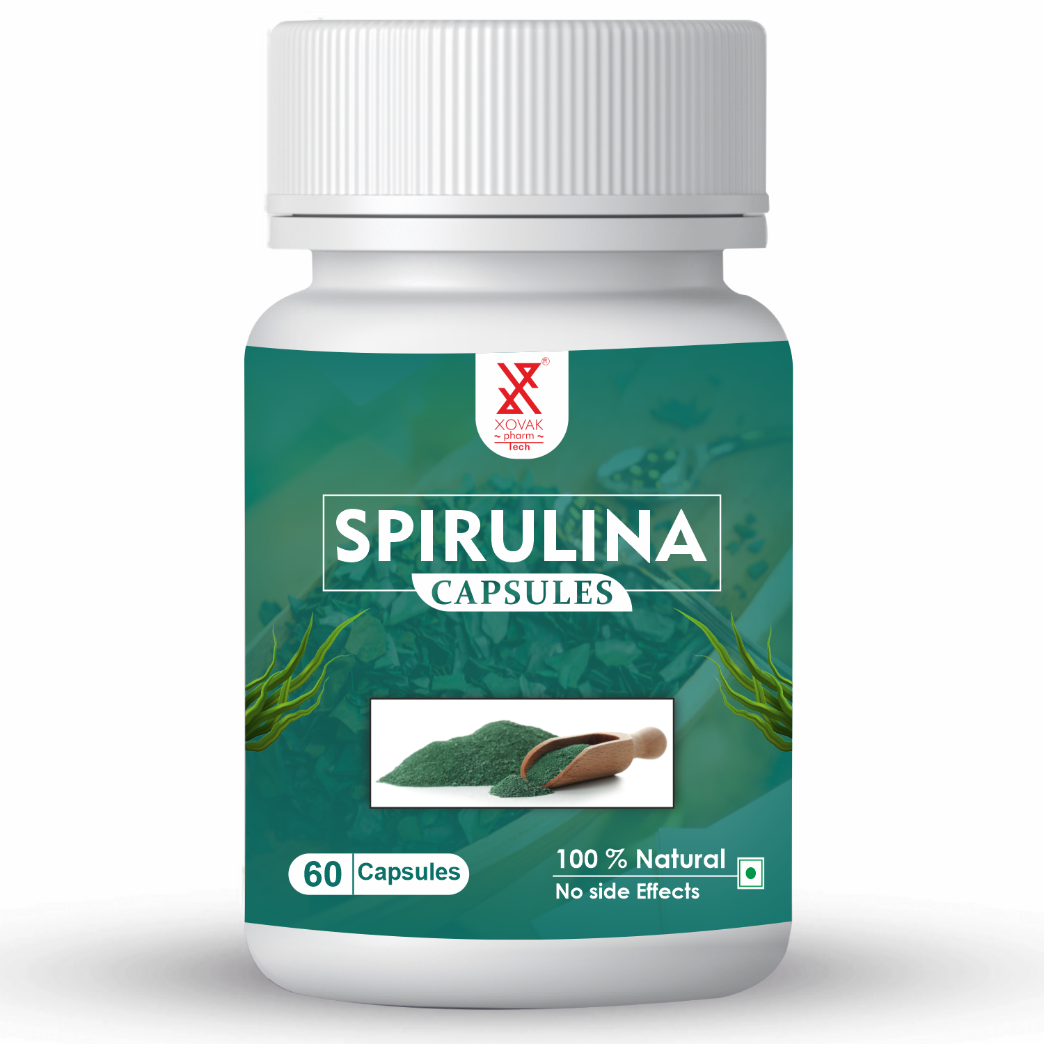 Xovak Organic Spirulina Capsules (60caps)