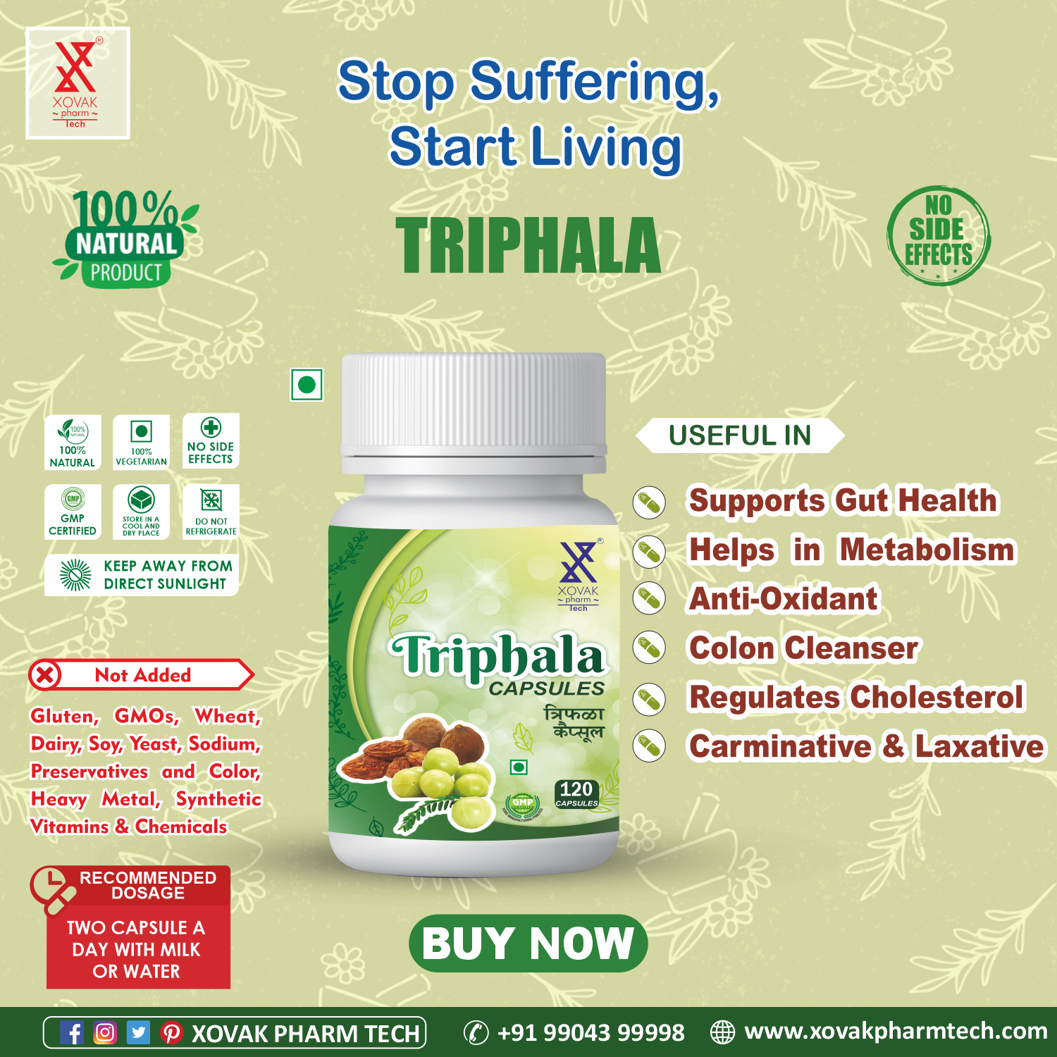 Xovak Ayurvedic Triphala Capsule