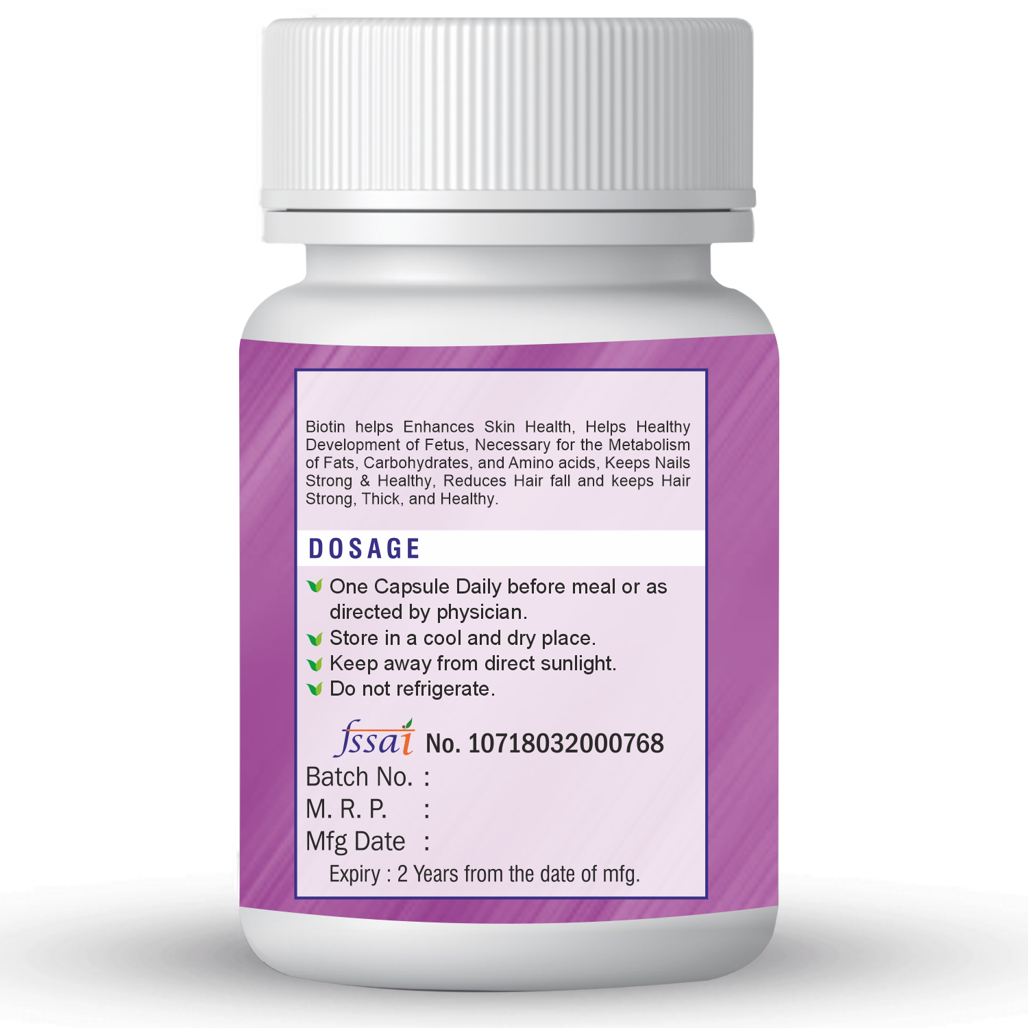 Xovak Ayurvedic Biotin Capsules