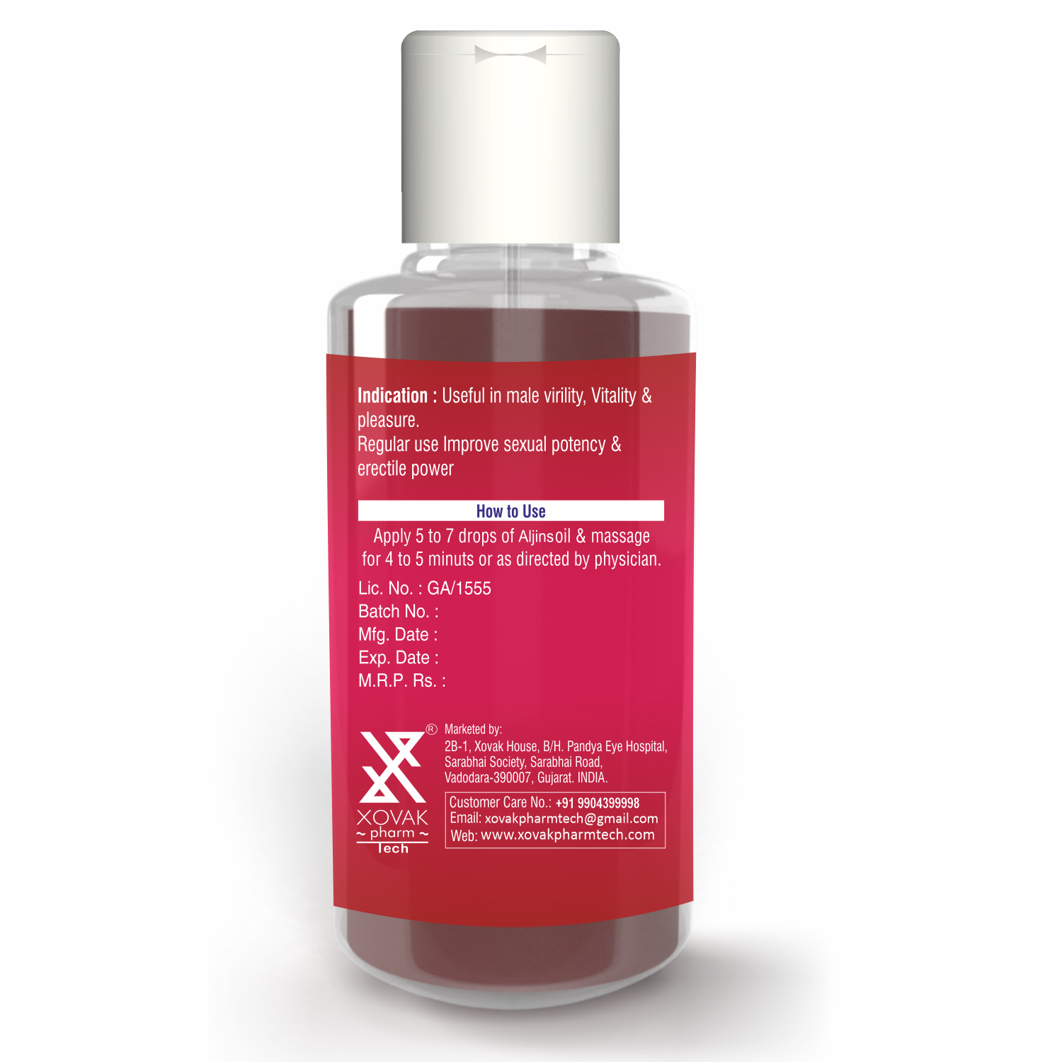 Xovak Ayurvedic Aljins Oil For Male