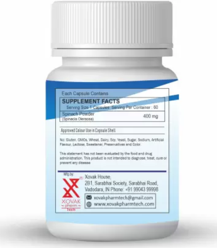 Xovak  Organic Spinach Capsules