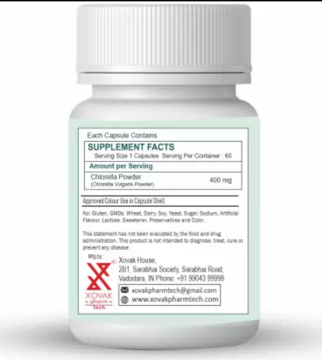 Xovak  Organic Chlorella Capsules
