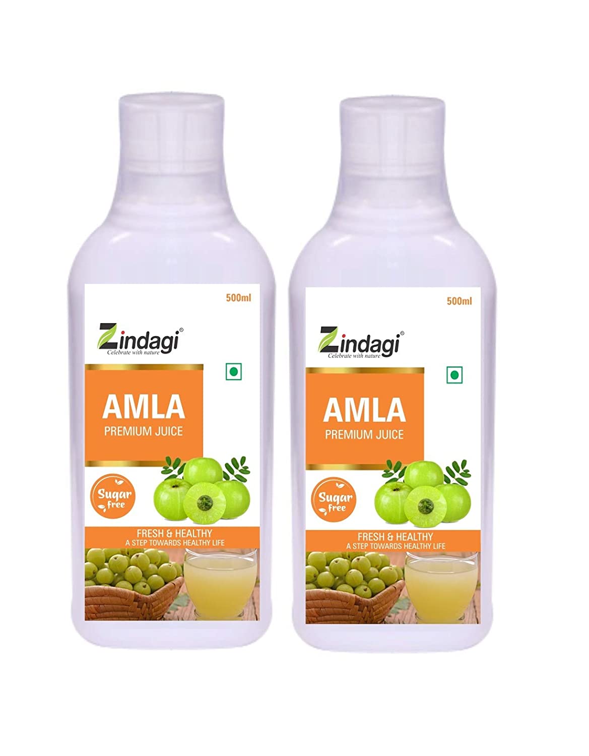 Zindagi Pure Amla Juice - Natural Minerals & Vitamins - Sugar-Free Herbal Health Drink (1000 ml)