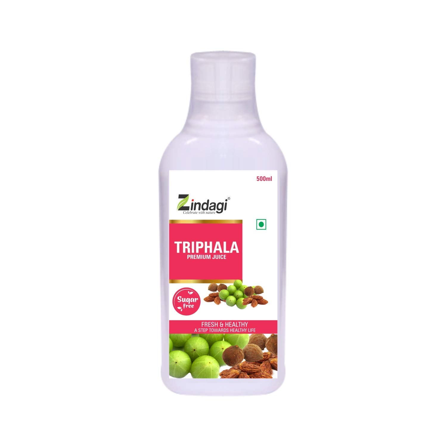 Zindagi Pure Triphala Juice - Natural, Sugar-Free & Concentrate Triphala Liquid Extract (1000 ml) Pack of 2
