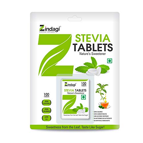 Zindagi Stevia Dry Leaves - Natural & Zero Calorie Sweetener - Stevia Sugar - Sugar-Free (70 gm)