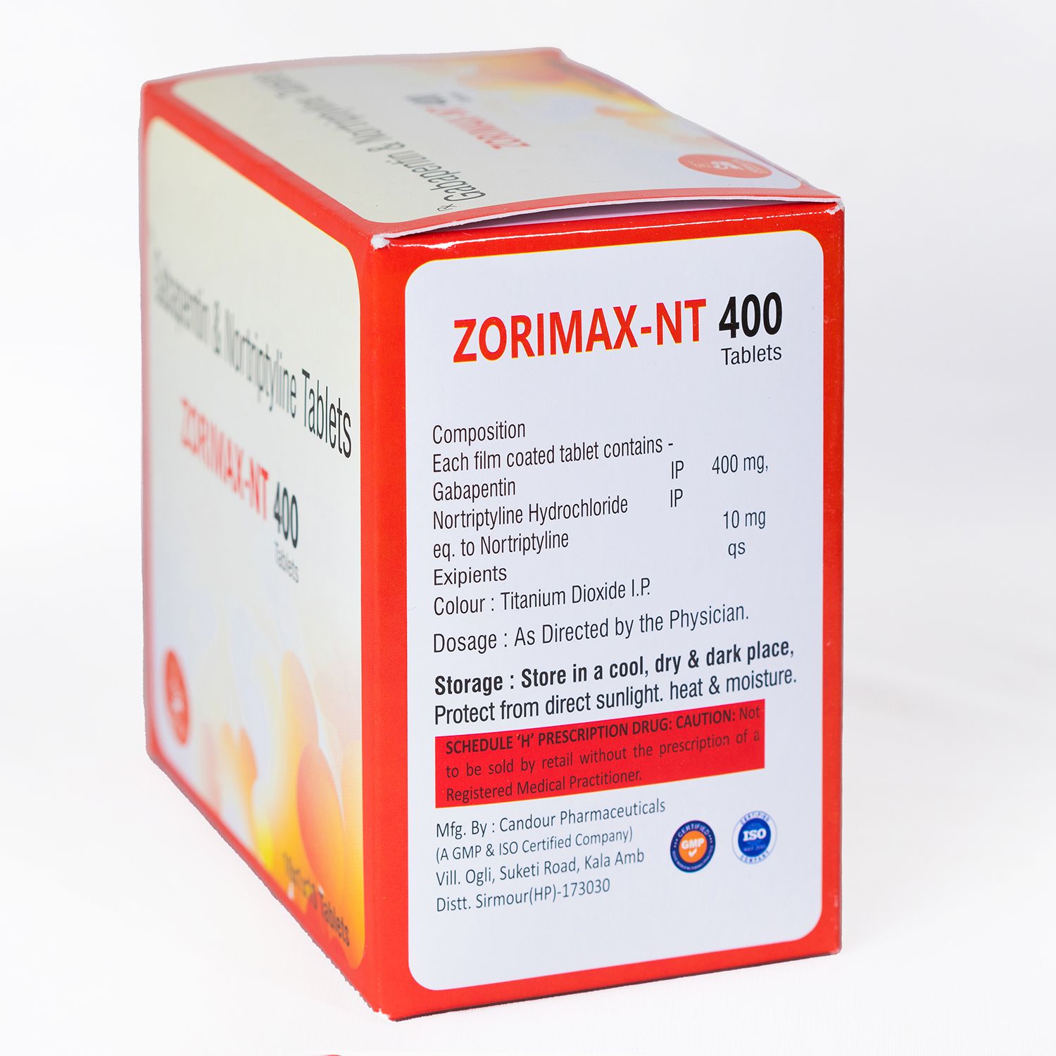 Buy Zorimax NT 400 Gabapentin at Best Price Online