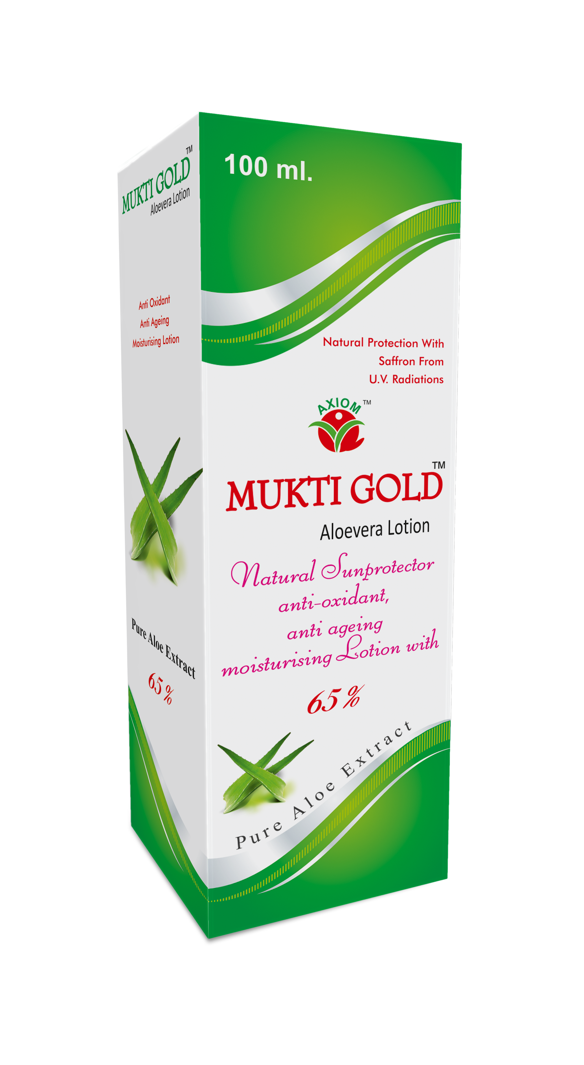 Axiom Mukti Gold Aloevera Lotion 