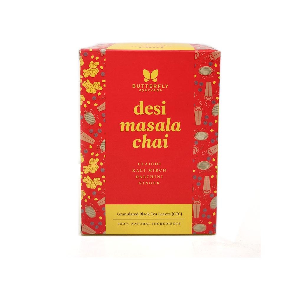 Buy Butterfly Ayurveda Desi Masala Chai for boosting immunity and digestion at Best Price Online