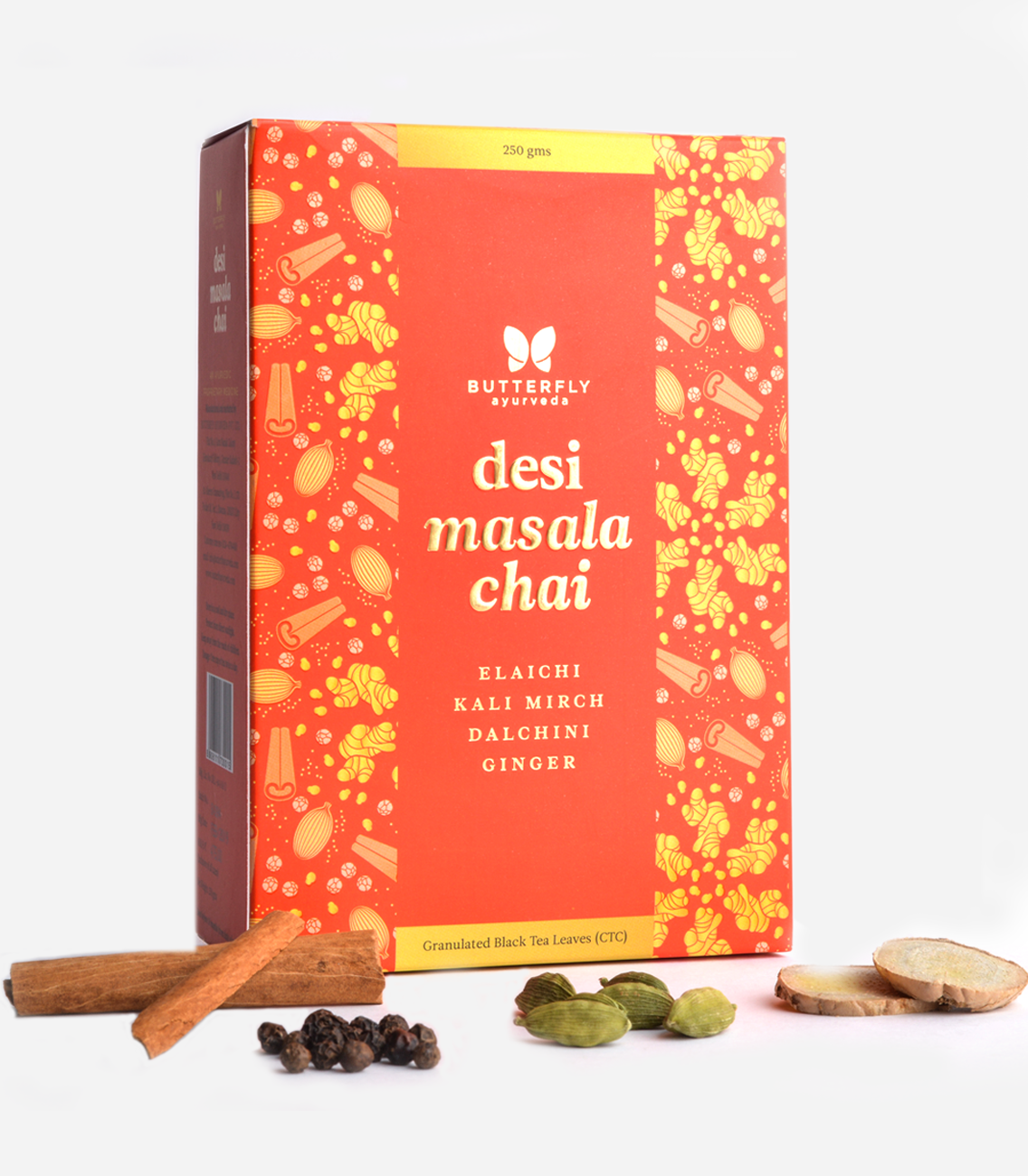 Buy Butterfly Ayurveda Desi Masala Chai for boosting immunity and digestion at Best Price Online