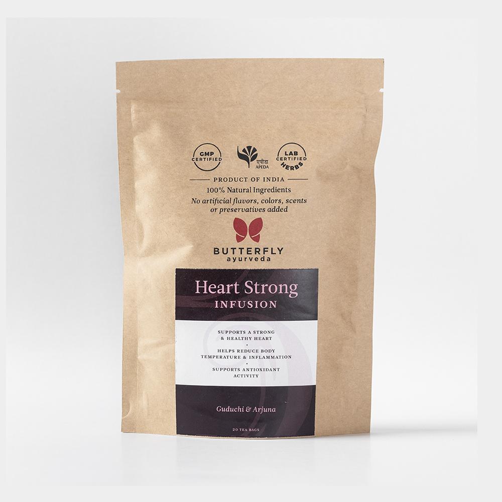 Butterfly Ayurveda Heart Strong Infusion for a healthy heart - 20 Tea Bags