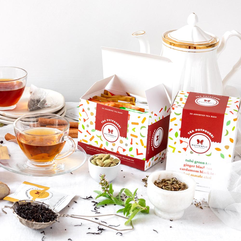 Buy Butterfly Ayurveda Tea Potpourri (20 Tea Bags) at Best Price Online