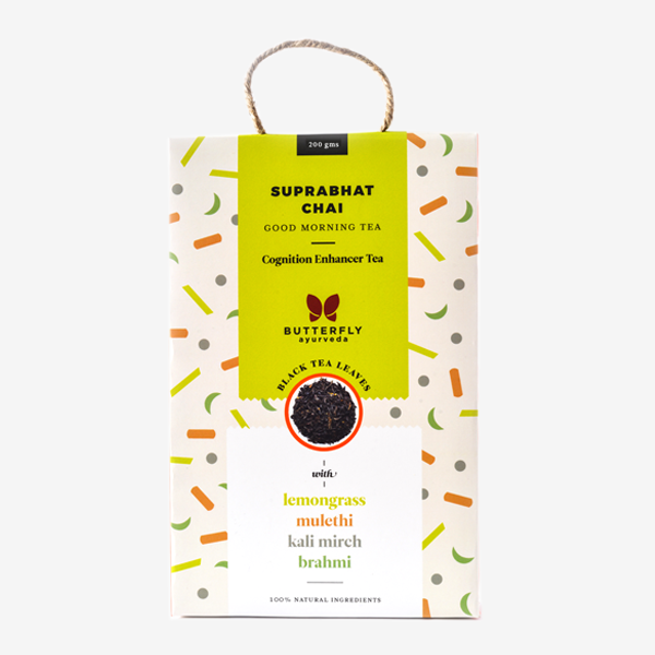 Buy Butterfly Ayurveda Suprabhat Chai – Kapha balancing green tea at Best Price Online