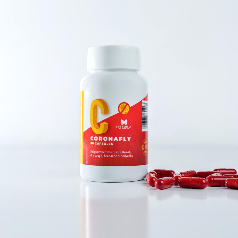 Butterfly Ayurveda Coronafly - Medicine For Cough, Breathlessness, Fever & Pain
