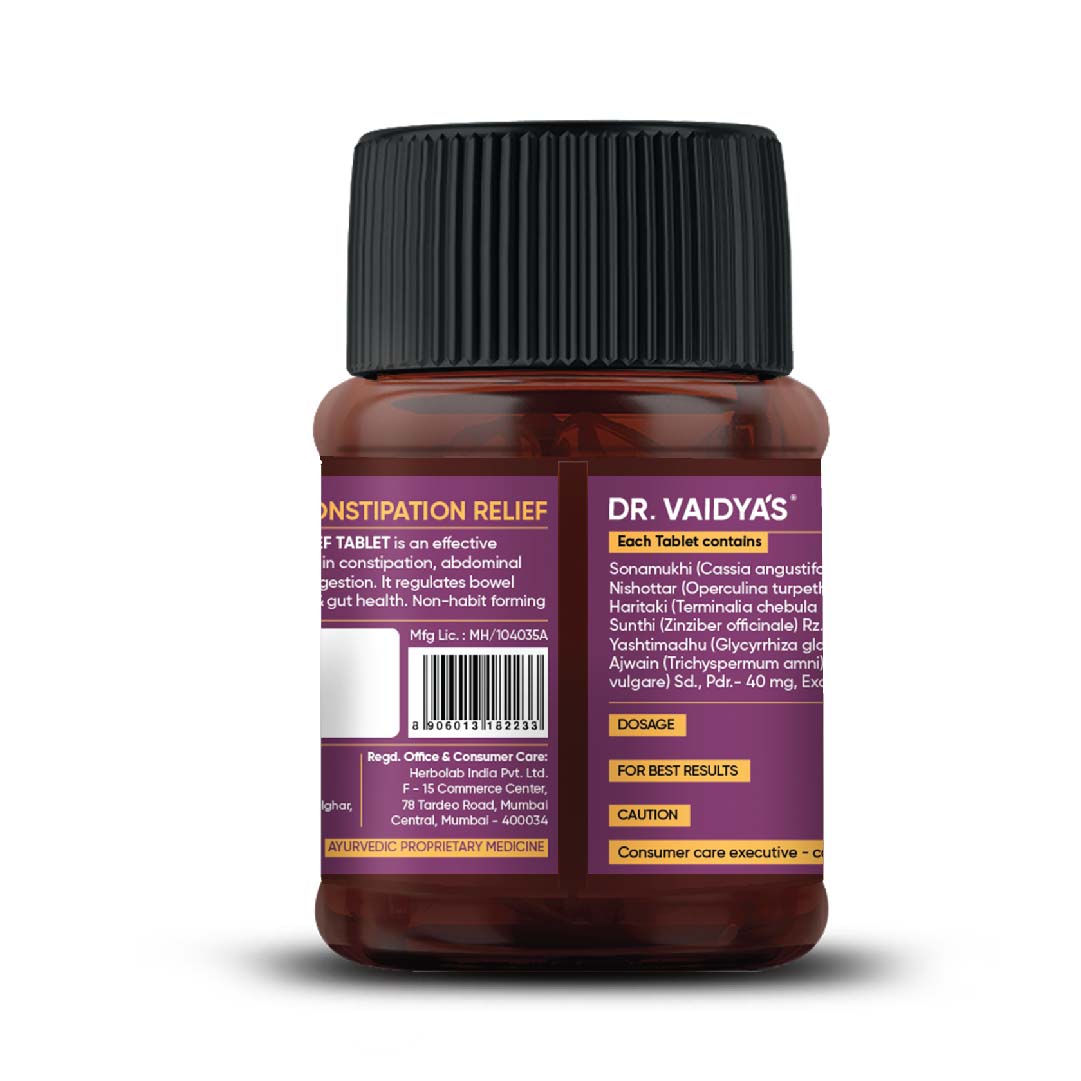 Buy DR VAIDYA'S CONSTIPATION RELIEF -30 CAPSULES at Best Price Online