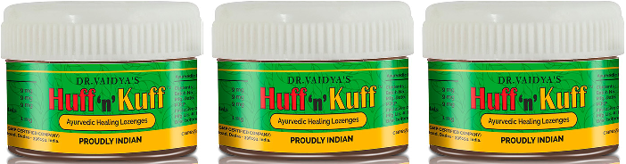 Dr Vaidya Huff N Kuff Lozenges Pack of 3 (150 Pills)