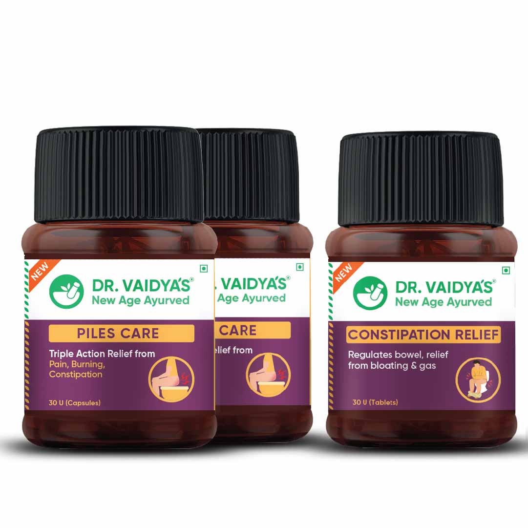DR VAIDYA  Piles Relief Pack (Piles Care and Constipation Relief)
