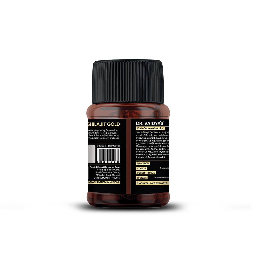 Dr Vaidya's Shilajit gold -30 CAPSULES