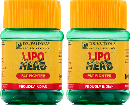 Dr Vaidya Lipoherb Capsules Pack of 2 (60 Capsules)