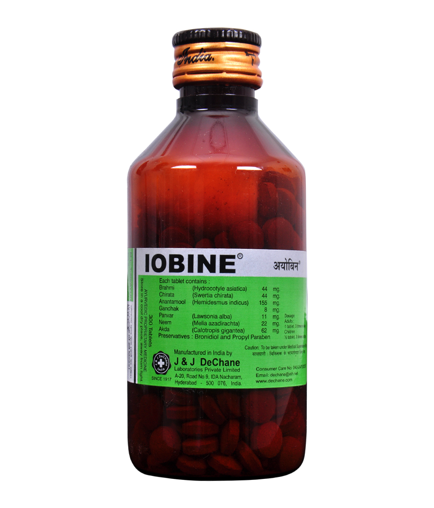 J & J Dechane Iobine Tablets 