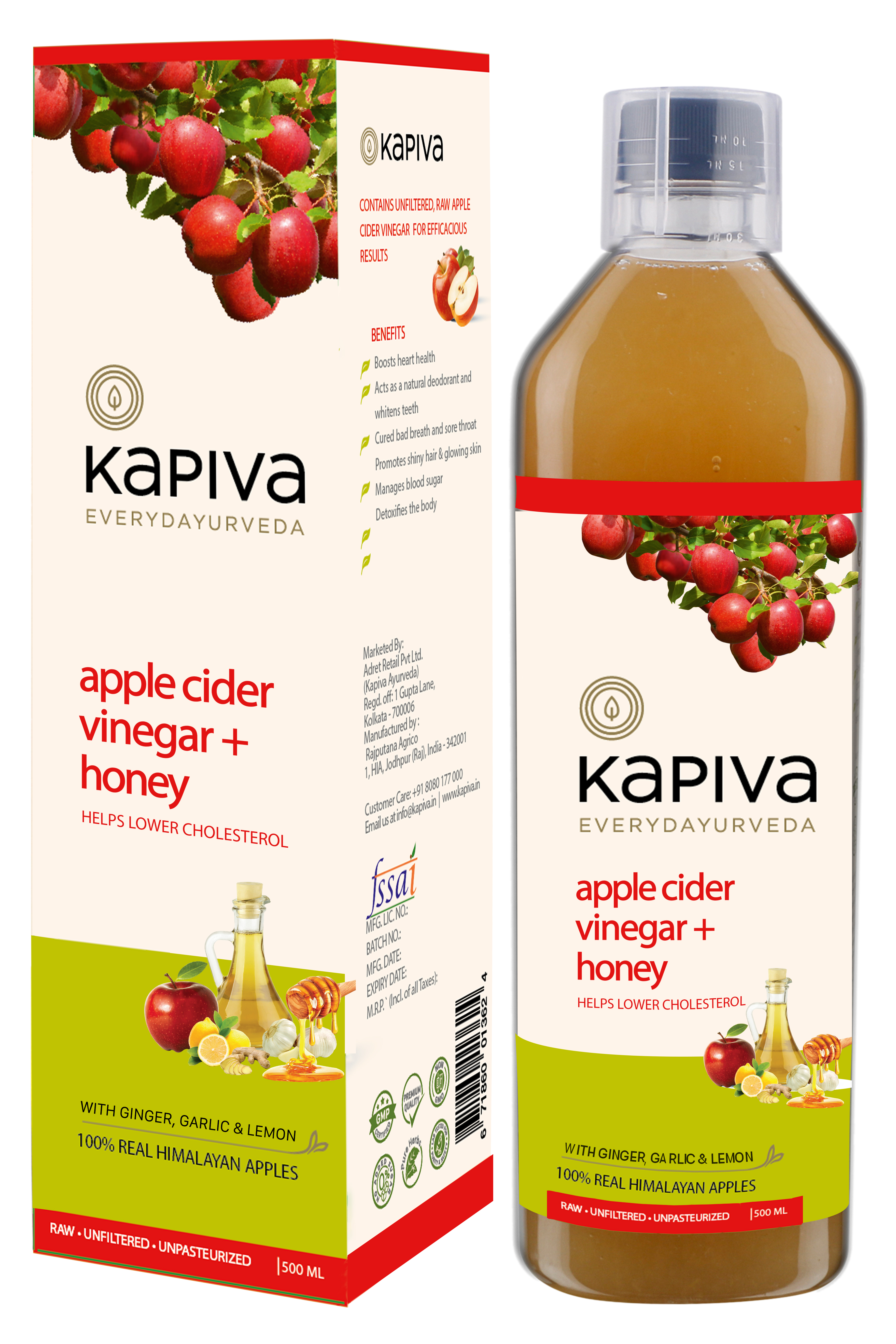 Buy Kapiva Apple Cider Vinegar + Honey at Best Price Online
