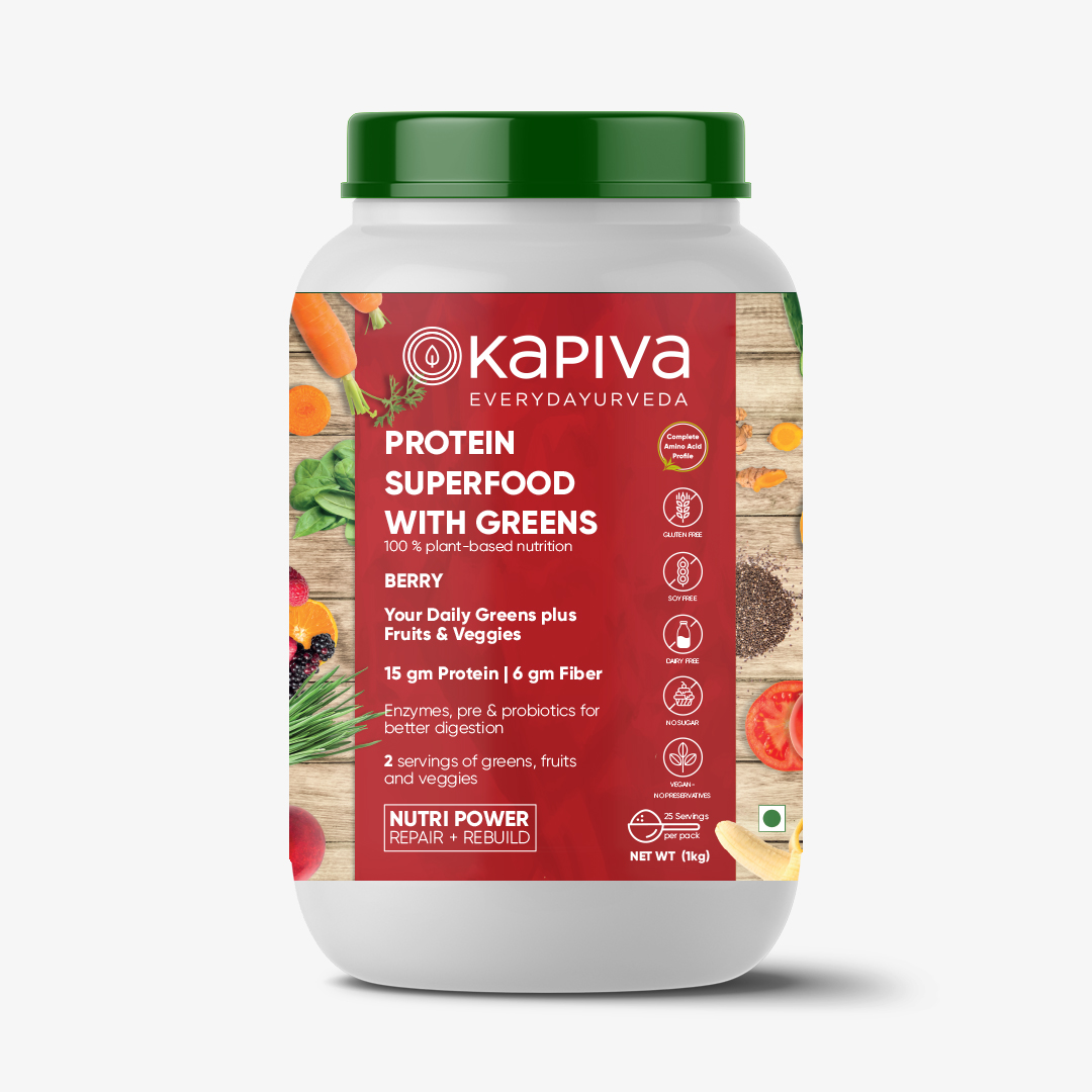 Kapiva Protein Superfood With Greens -Berry