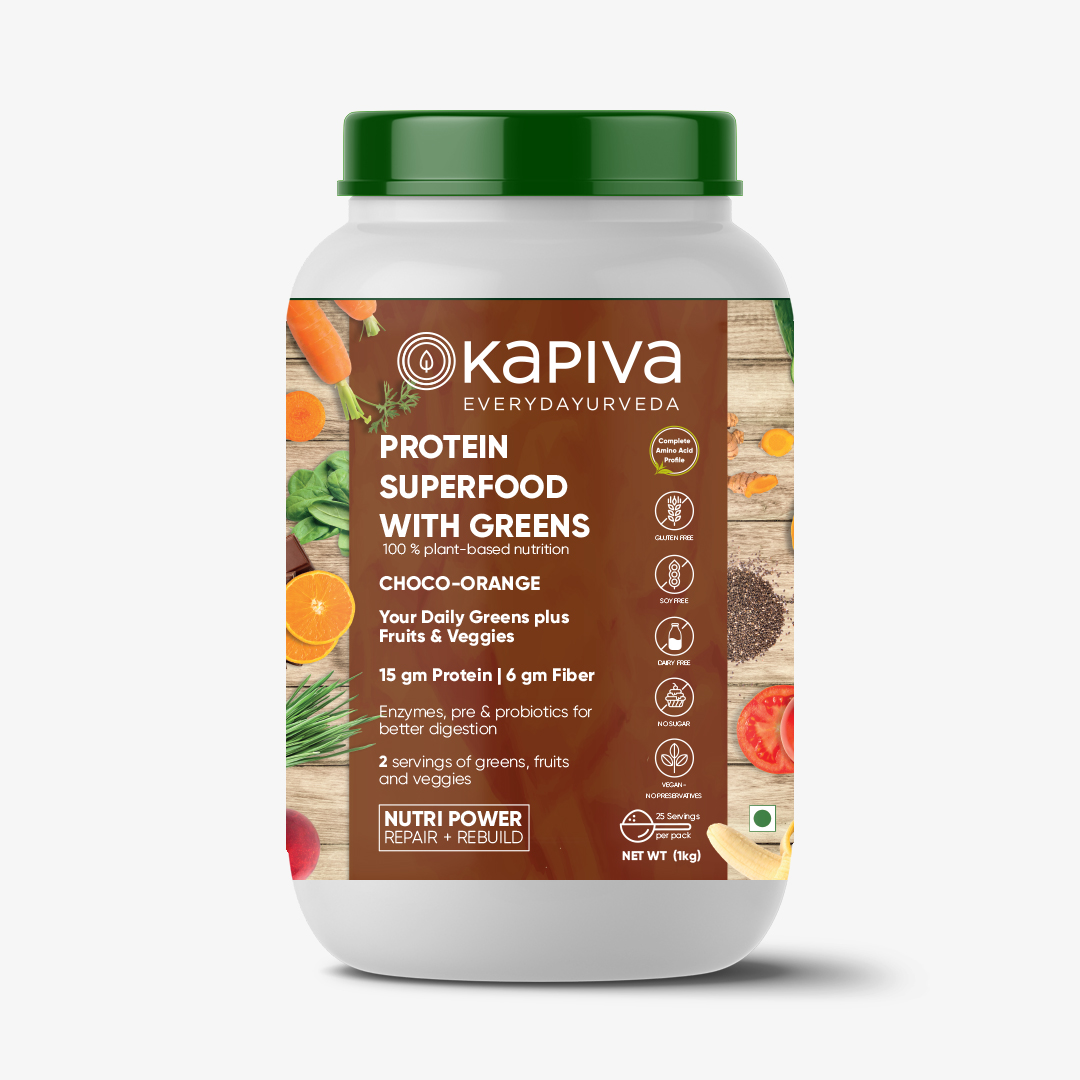 Kapiva Protein Superfood With Greens - Choco Orange