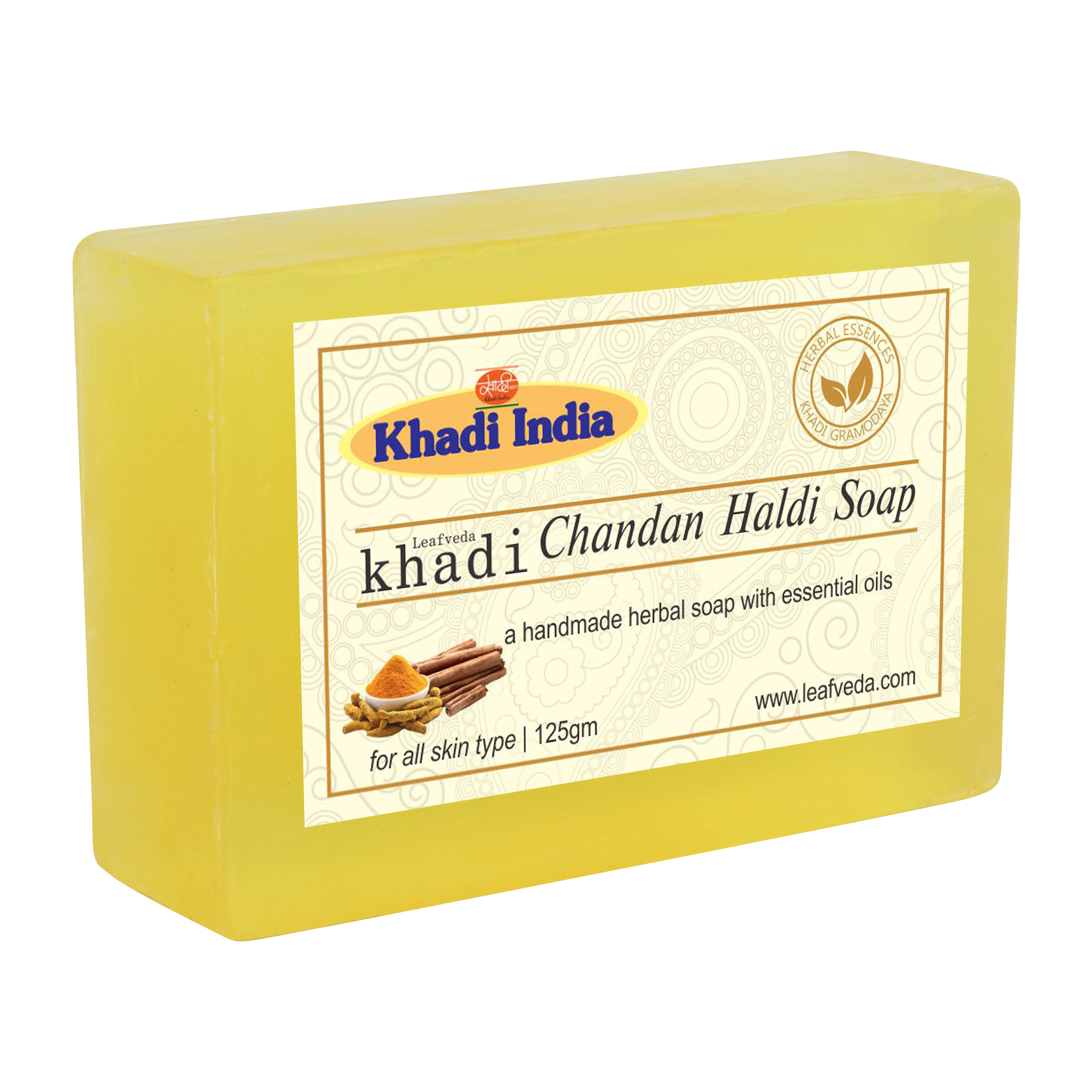Khadi Leafveda Chandan Haldi Soap