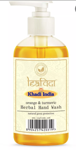 Buy Khadi Leafveda Orange & Turmeric Hand Wash at Best Price Online