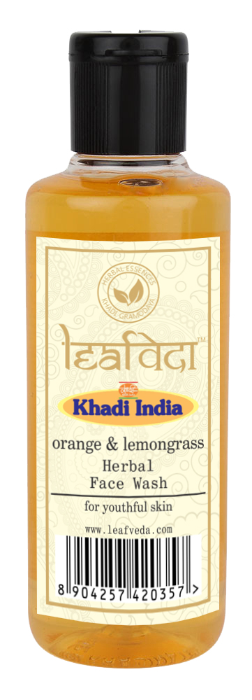 Buy Khadi Leafveda Orange & Lemongrass Face Wash at Best Price Online